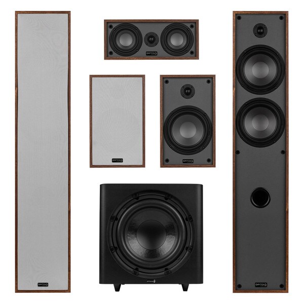 Main product image for Dayton Audio Classic Collection Wood 5.1 Channel Home Theater Bundle with 12" Powered Subwoofer300-6706